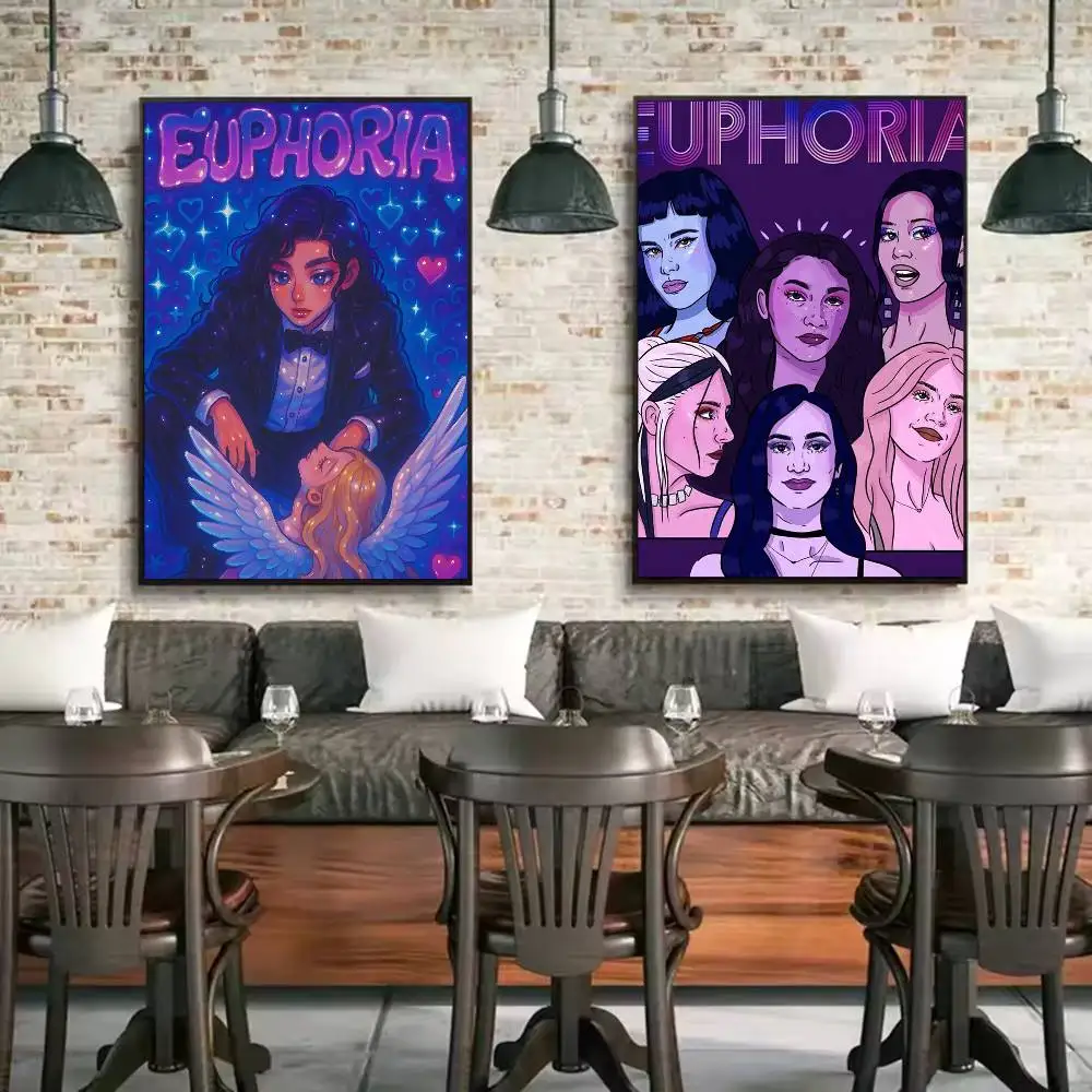 Euphoria hot TV Poster Wall art print art suitable for living room bedroom bar parlor home decor gift