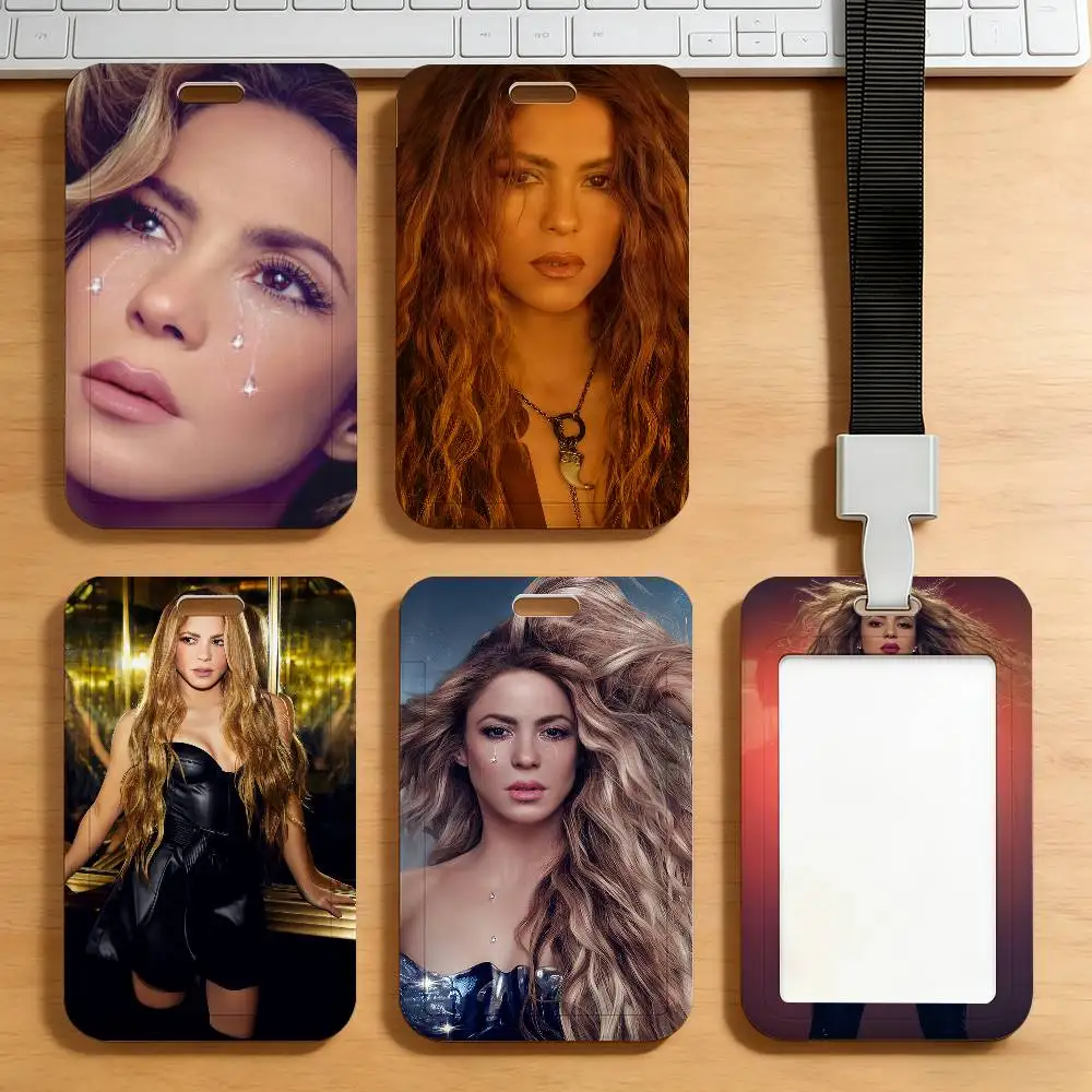 Tarjetero de la cantante Shakira para tarjetas de transporte, permisos de trabajo, identificación, tarjetas de estudiante y tarjetas de comida.