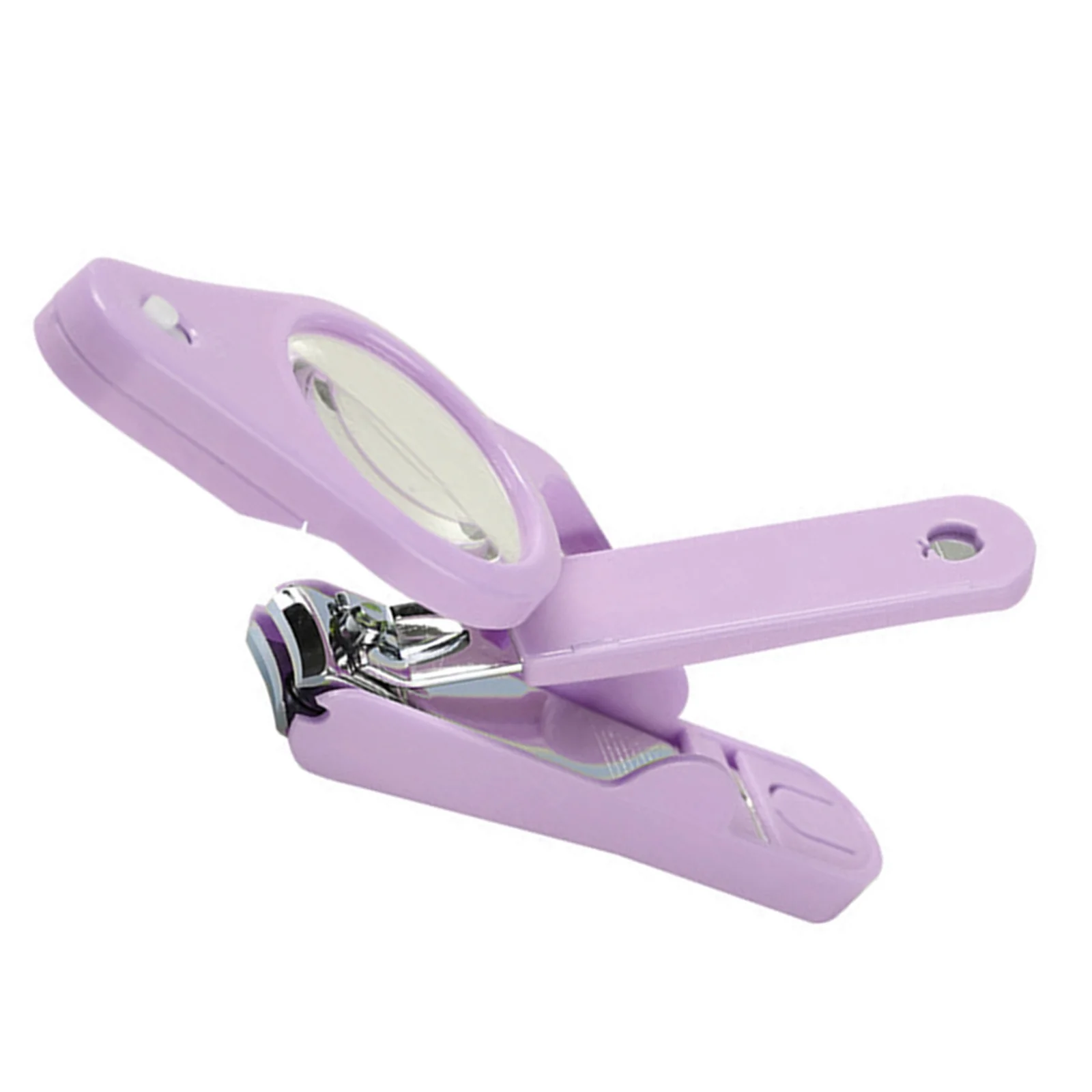 

1Pcs Portable Stainless Steel Nail Clipper with LED Light Magnifying Glass Durable Fingernail Cutter for Men Women Kids