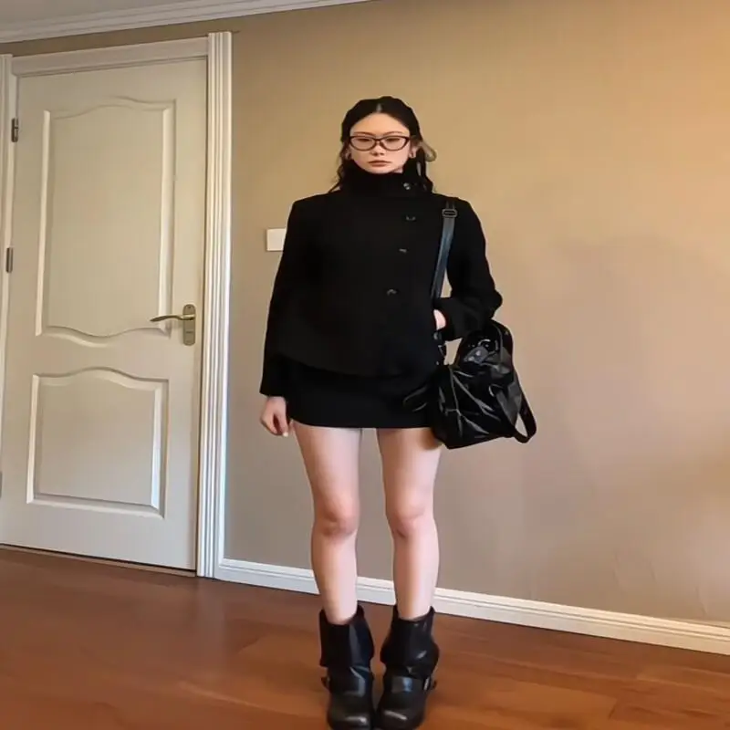 

Пальто с длинными рукавами для поездок на работу, повседневные женские топы, кардиган, женская одежда, зимняя корейская популярная женская одежда, новинка