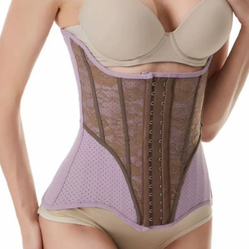 AfruliA Hourglass Shapewear Slimming Sheath Waist Trainer 25 Steel Bones Corset Firm Control Body Shaper Fajas Colombian Girdles