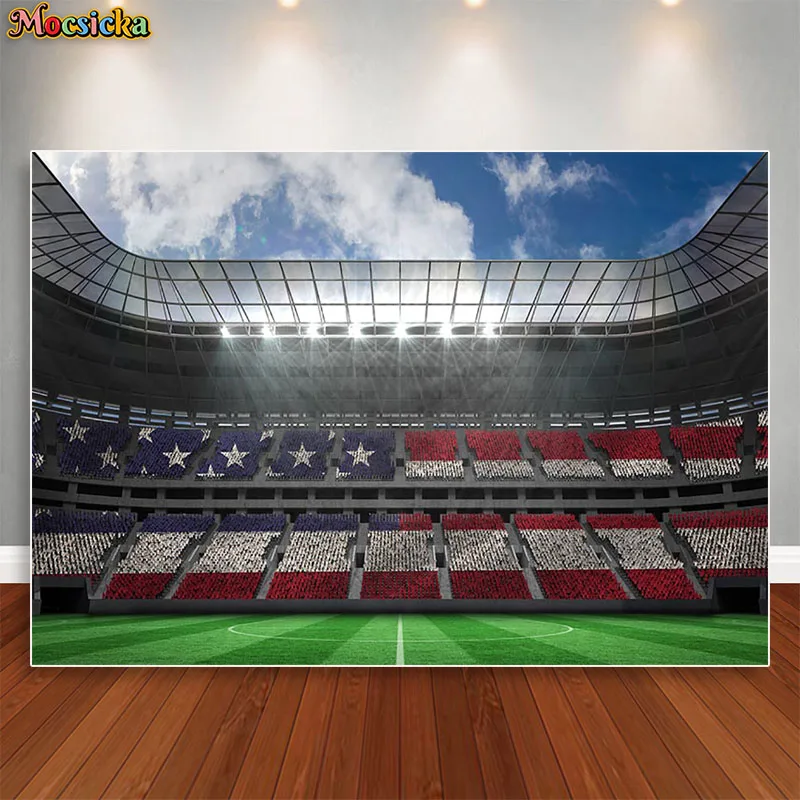 

Mocsicka Football All Star Backdrop Boys Sports Birthday Party Basketball Football Baseball Rugby Photo Background Banner Decor