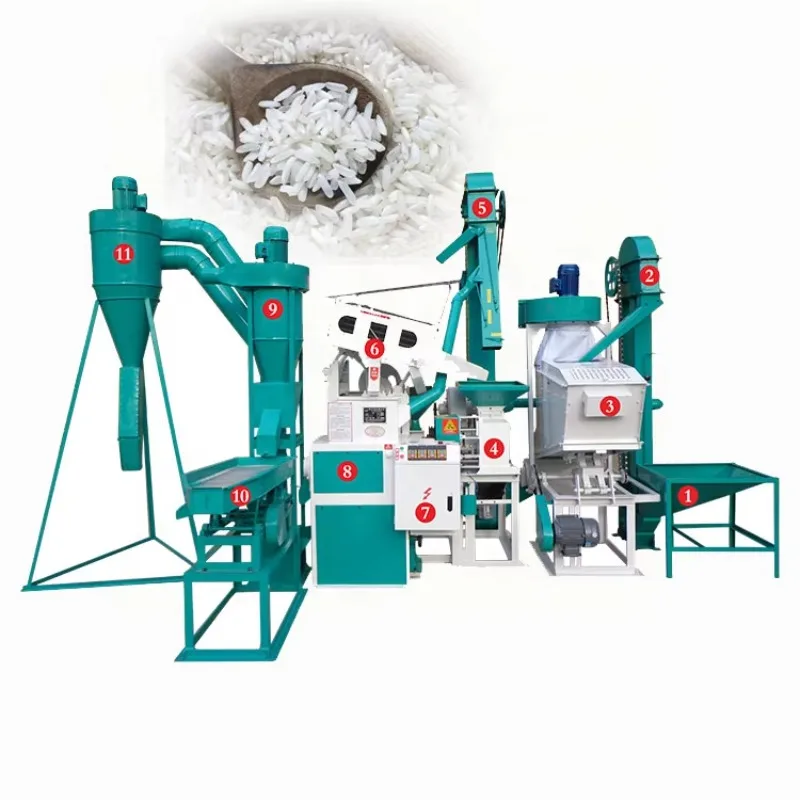 600-800 kg/h car complete set of rice milling machine price