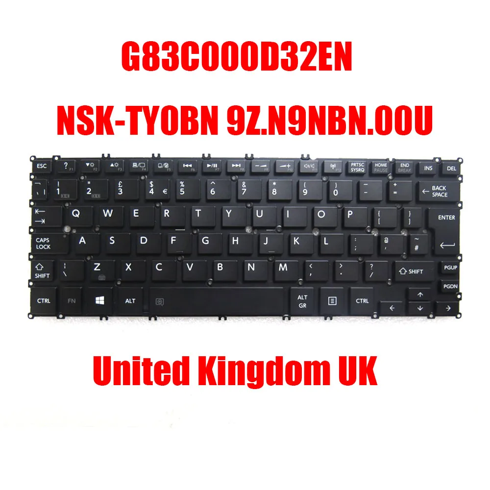 

US JP GR TR UK Laptop Keyboard G83C000D32JP G83C000D32US G83C000D32GD G83C000D32TR G83C000D32EN NSK-TY0BN With Backlit New