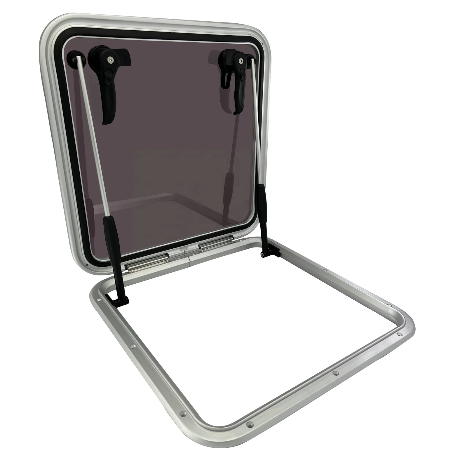 2022 RV Aluminum Rectangular Hatch Window Porthole Porthlight With Tempered Glass  for Marine Boat Yacht Camper Accessories