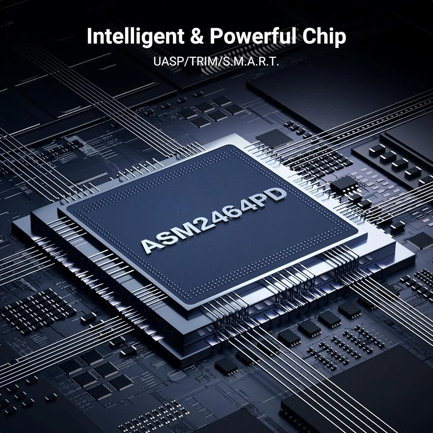 UGREEN 40Gbps M.2 NVMe Enclosure with Cooling Fan, Anti-Drop SSD Enclosure for MacBook, Aluminum M.2 Enclosure Support M/B+M Key