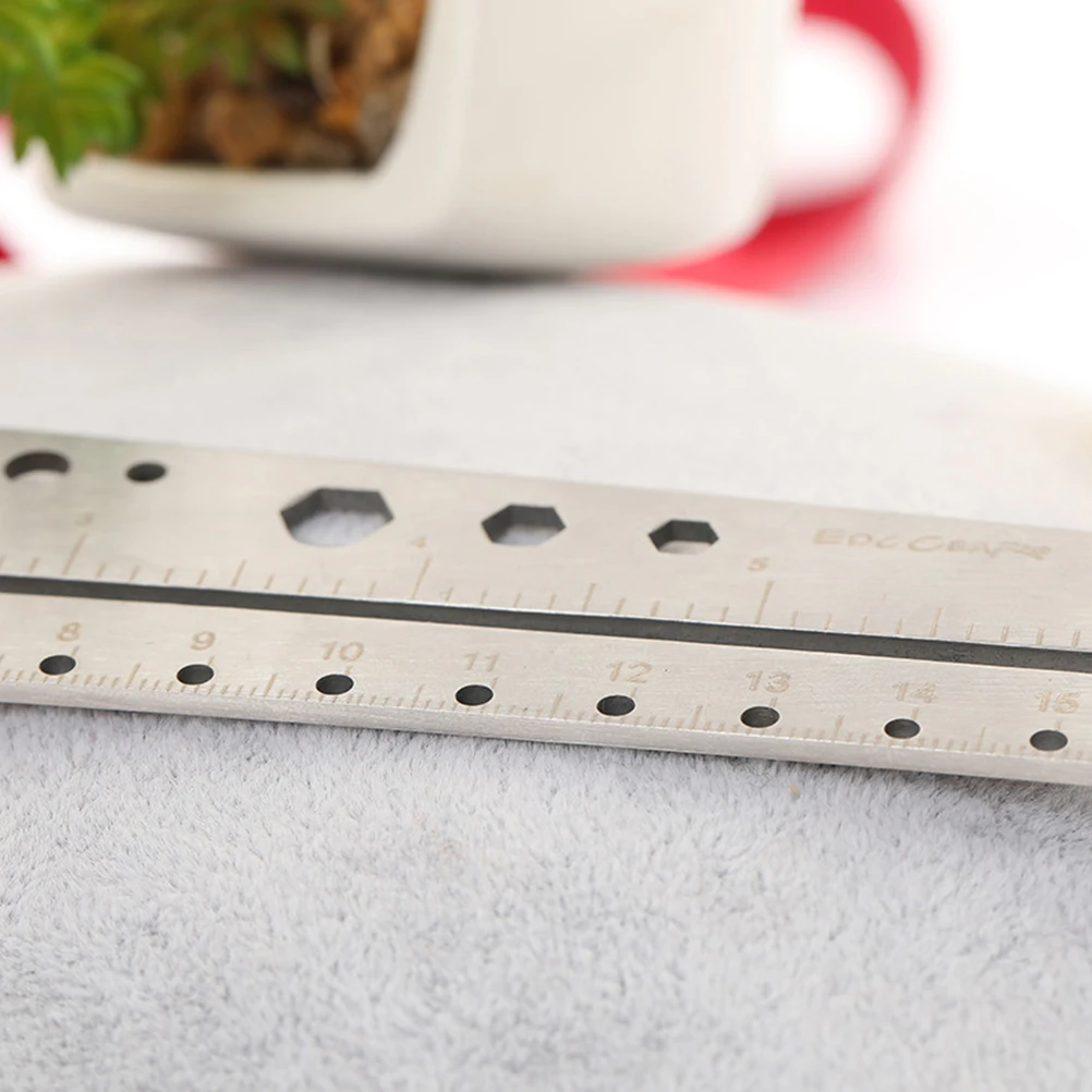 26 .3CM Multifunctional Scale Compass Protractor Metal Compasses Stainless Steel Ruler Heavy Duty Stationery Tool for Outdoor