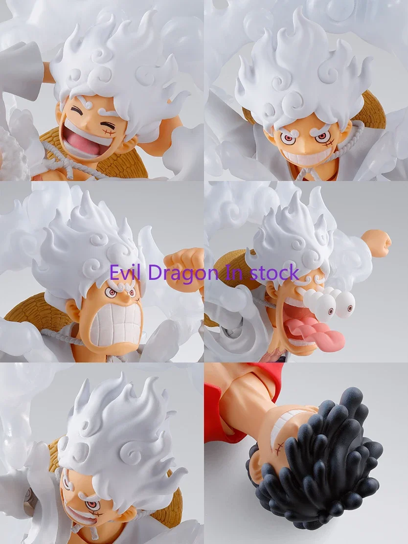 100% Original Bandai Sh Figuarts Shf One Piece Monkey.D.Luffy Gear 5 Gear5 Action Figuarts Anime Model Toys Pvc Figura Gifts