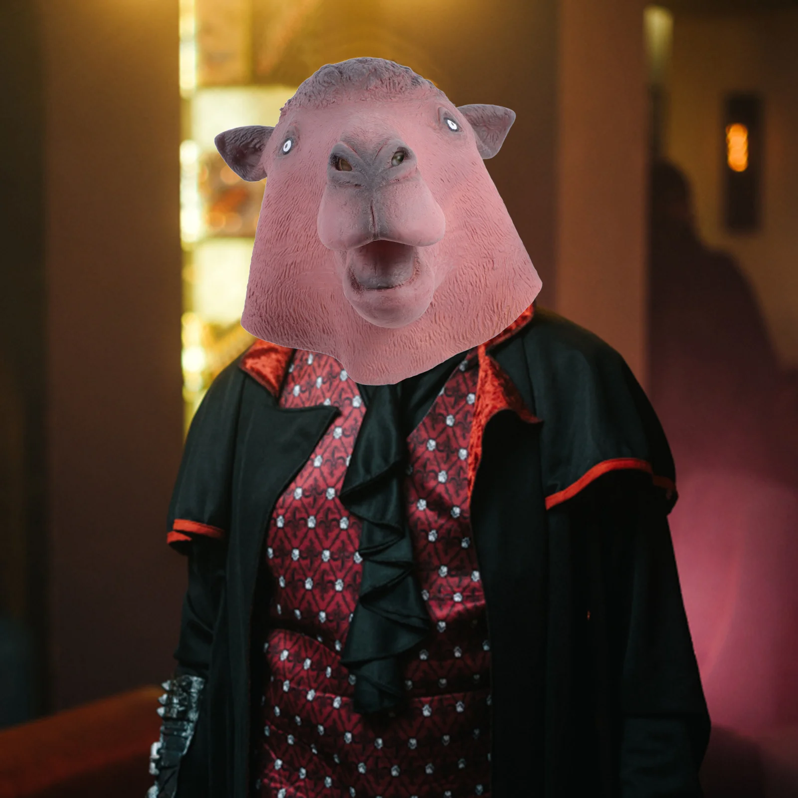 1 st Kameel Hoofd Masker Heldere Kleur Halloween Cosplay Dier Masker Voor Maskerade Partij Kostuum Accessoires Dress Up Props