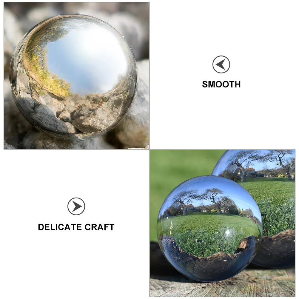 

1pc Polished Gazing Ball 30Cm Mirror Reflective Globe For Garden Decor Outdoor Lawn Ornament Stainless Steel Metal Ball