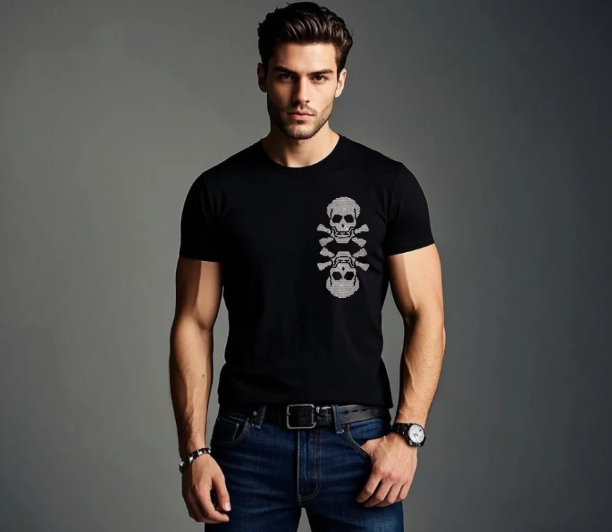 

Облегающие футболки мужские с коротким рукавом уличная одежда высокого качества одежда Diamond Homme летние мужские PLEIN ALI