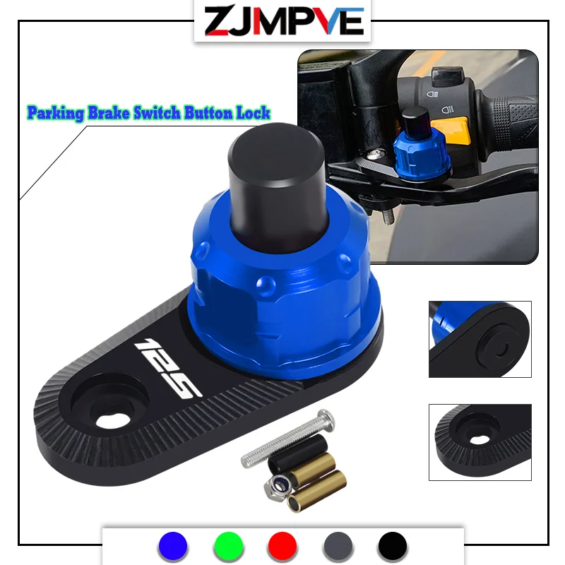 Hot Sales For 125 250 300 350 750 Motorcycle CNC Brake Lever Parking Switch Semi-automatic Auxiliary Lock Button Accessories