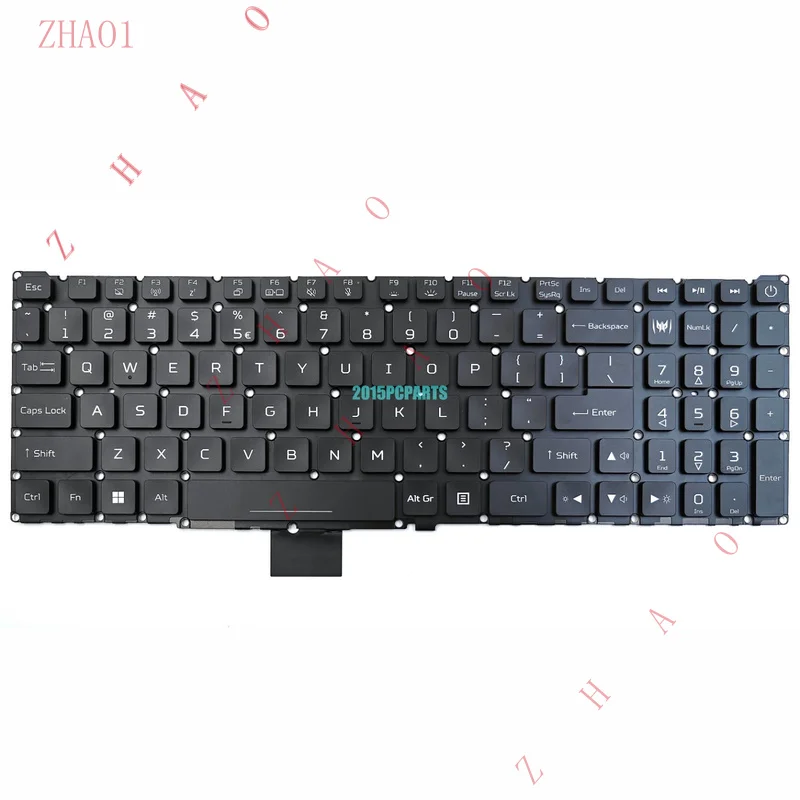 Z  For Acer Predator Helios 16 PH16-71 Gaming N23Q1 Keyboard US Per Key RGB Backlit