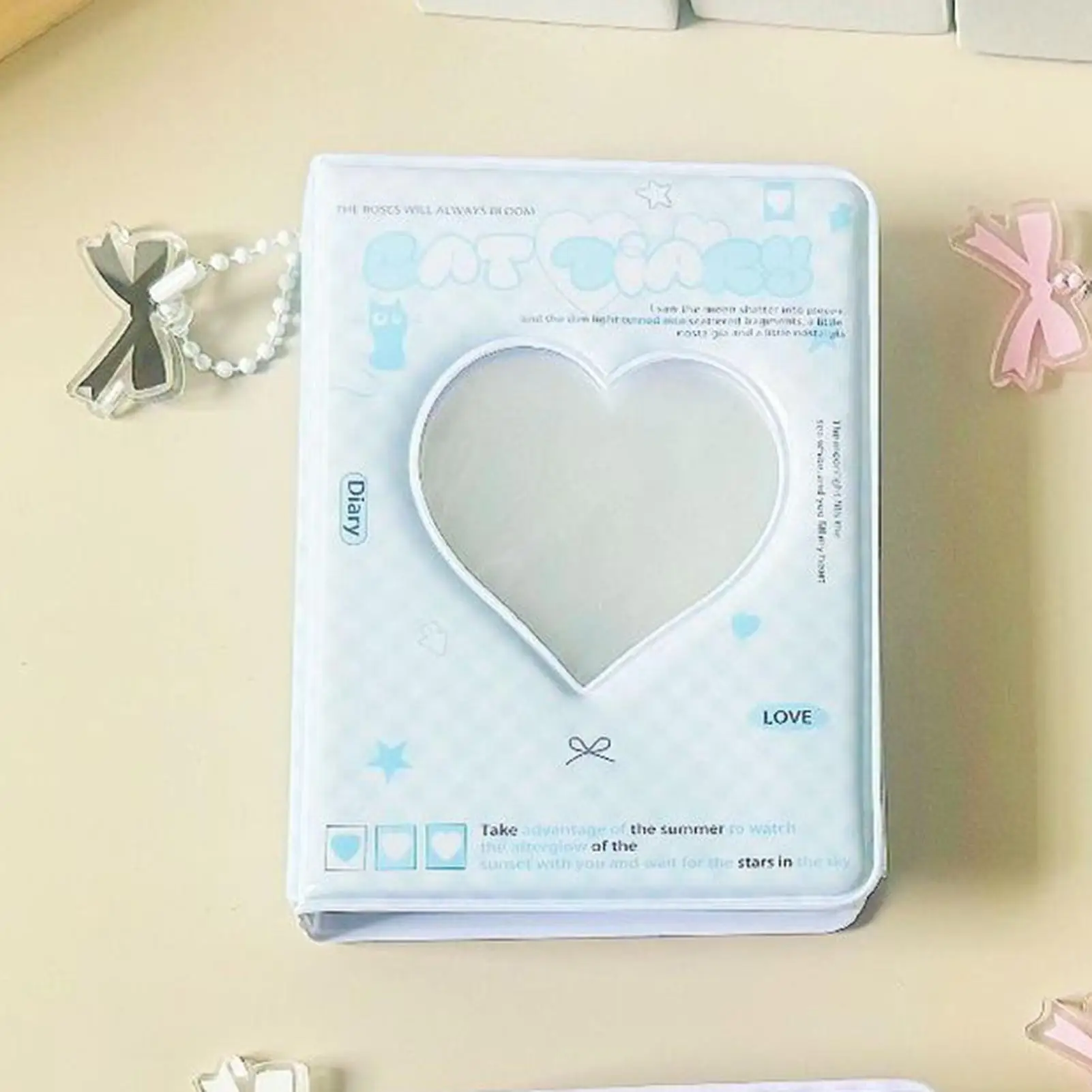Card Collection Binder Small Waterproof Sleeve Photo Organizer Baseball Card Binder for Organization Collection Photo Envelopes