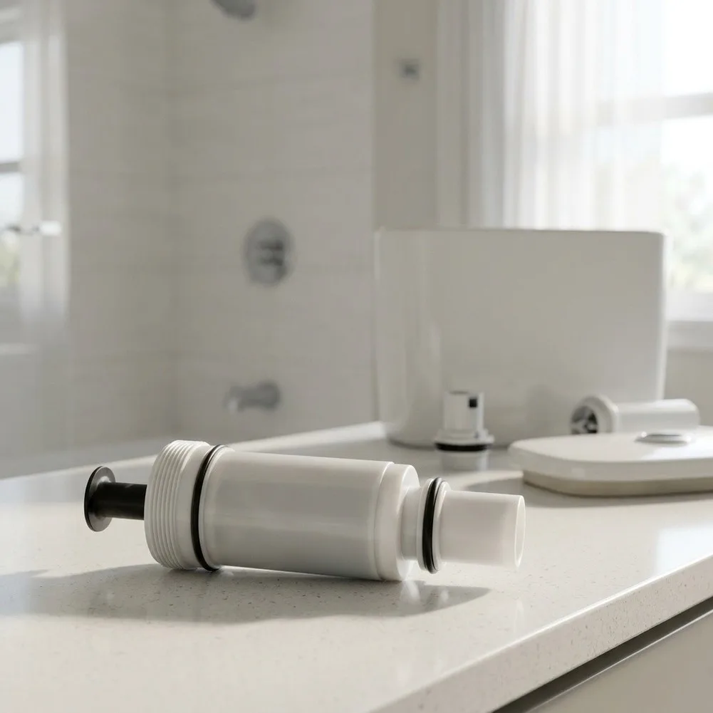 Flush Valve Cartridge Kit for Standard Toilet Models Featuring ABS Build Inlet Filter Duckbill Valve and Gaskets