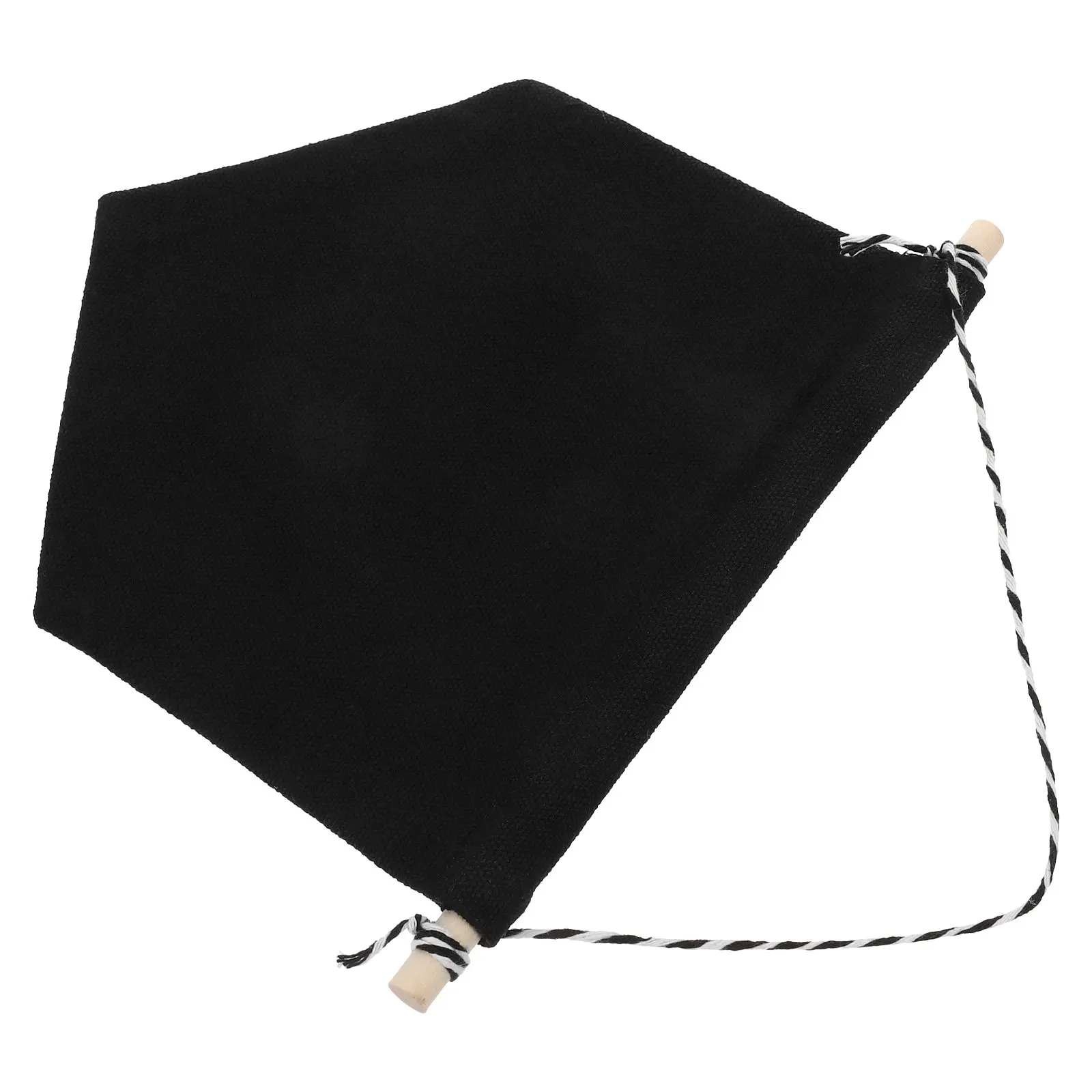 Blank Canvas Pin Banner For Art Display Wall Office Worker Pennant Black Small Quality Cotton Hanging Pins