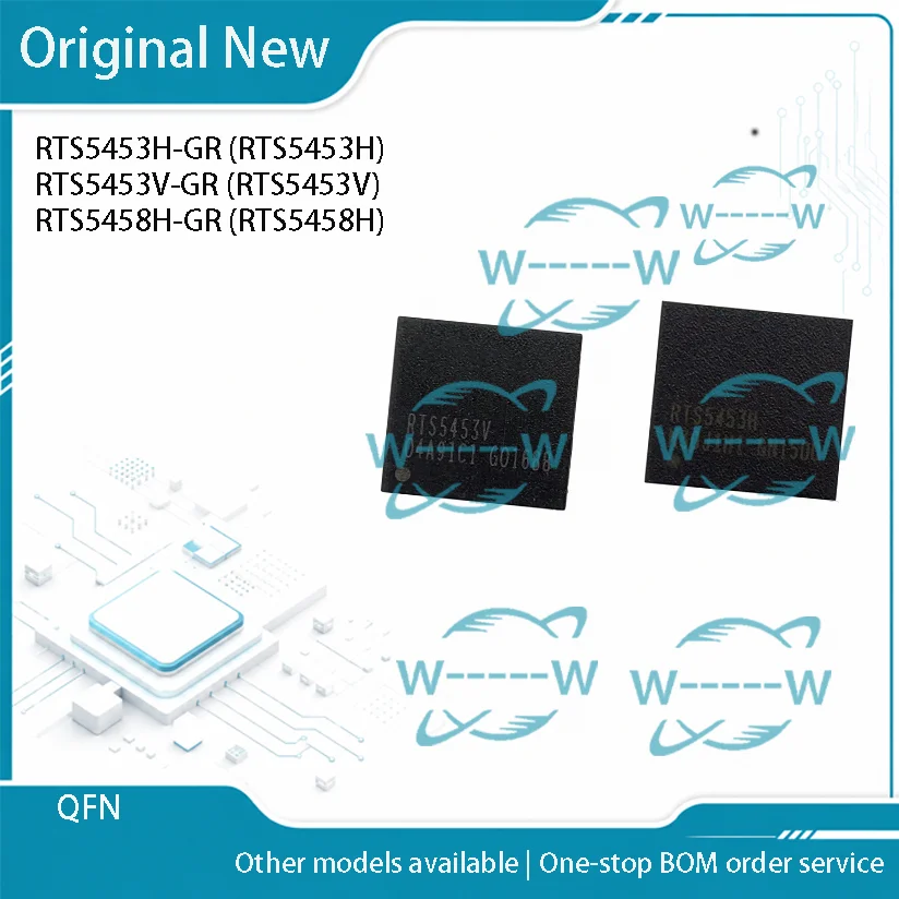 2-30PCS)NEW RTS5453H-GR RTS5453H RTS5453V-GR RTS5453V RTS5458H-GR RTS5458H QFN IC CHIP