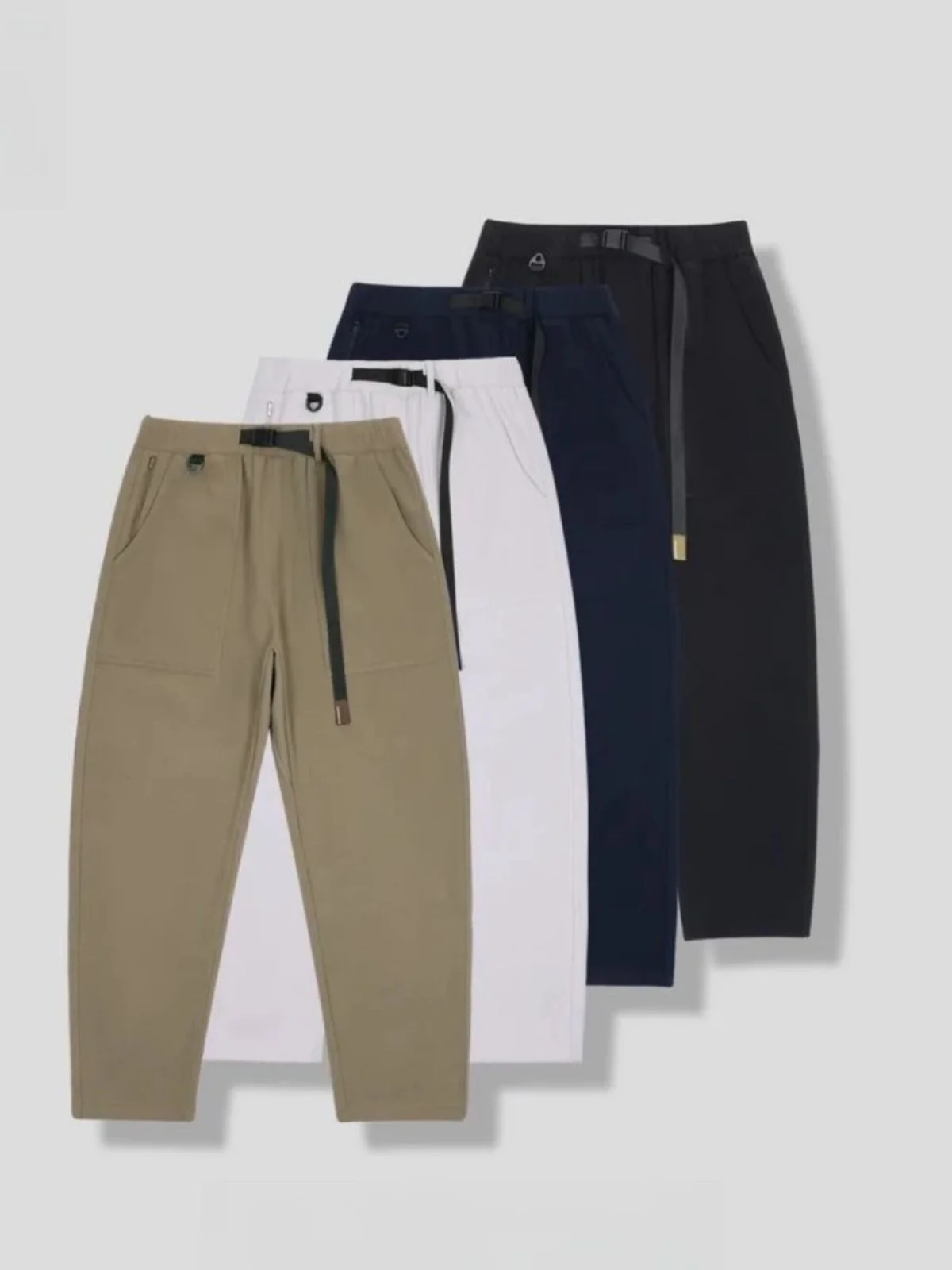 

Men's Casual Soft ell Straight Leg Outdoor Warm Pants Windproof Tee-dimensional New Sle Comfortable Breathable Clothing