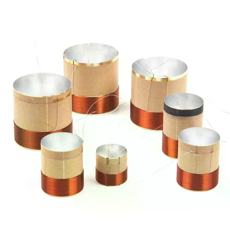 1PCS Speaker Voice Coil Braided Copper Lead Bass Voice Coil 2Layers Speaker Aluminum Voice Coil Repair Accessories
