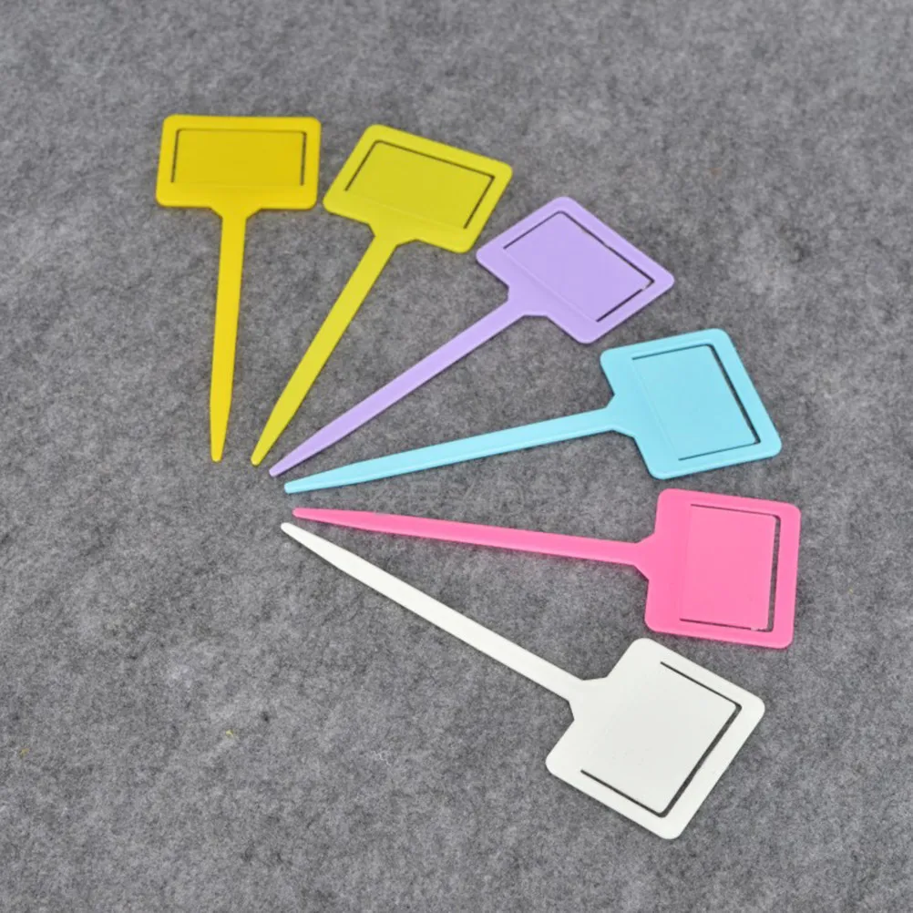 50Pcs Thickened PP Plant Labels Waterproof Sunproof Lightfast Insert Cards Gardening Classification Tags Assorted Colors