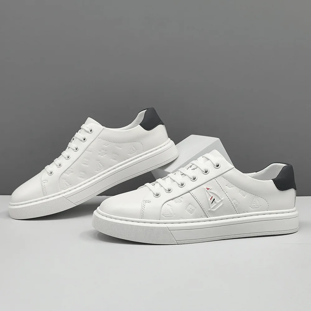 trendy-men's-leather-slip-on-casual-oes-versatile-comfortable-round-toe-rubber-outsole-thiened-summer-season-round-head