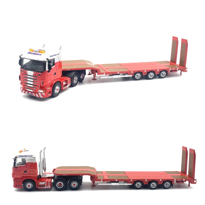 1:76 Truck Trailer Container Model Alloy Simulation Collection Gift