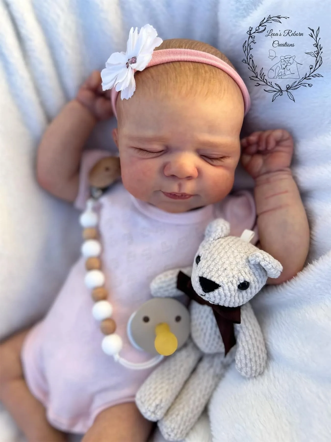 NPK 19inch Newborn Reborn Baby Doll Pascale Soft Body Lifelike Cuddly Touch with Multiple Layers 3D Skin Painting
