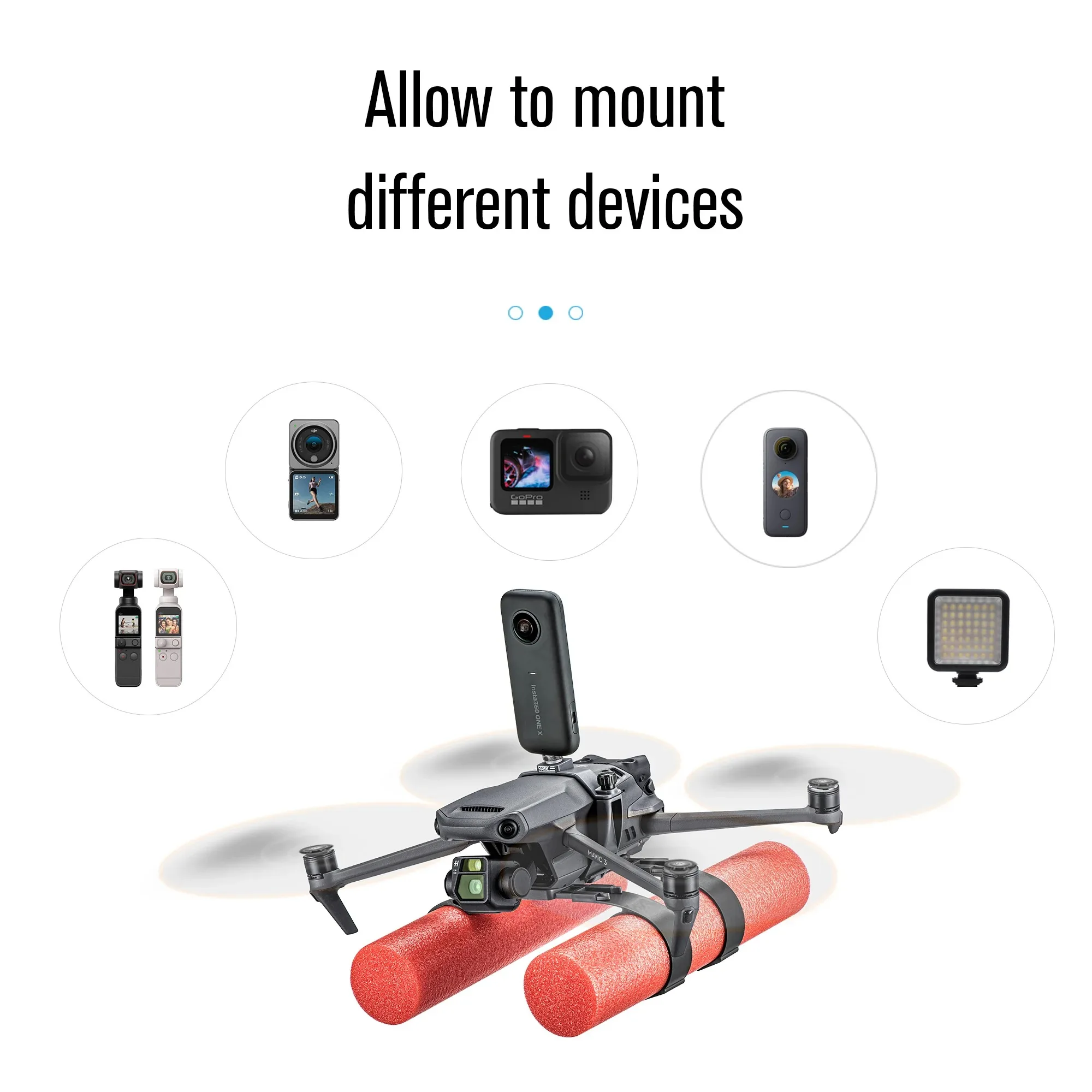 

STARTRC Landing Floating Gear Kit for DJI Mavic 3 Classic Landing On Water Buoyancy Rod Damping Training Skid Drone Accessories