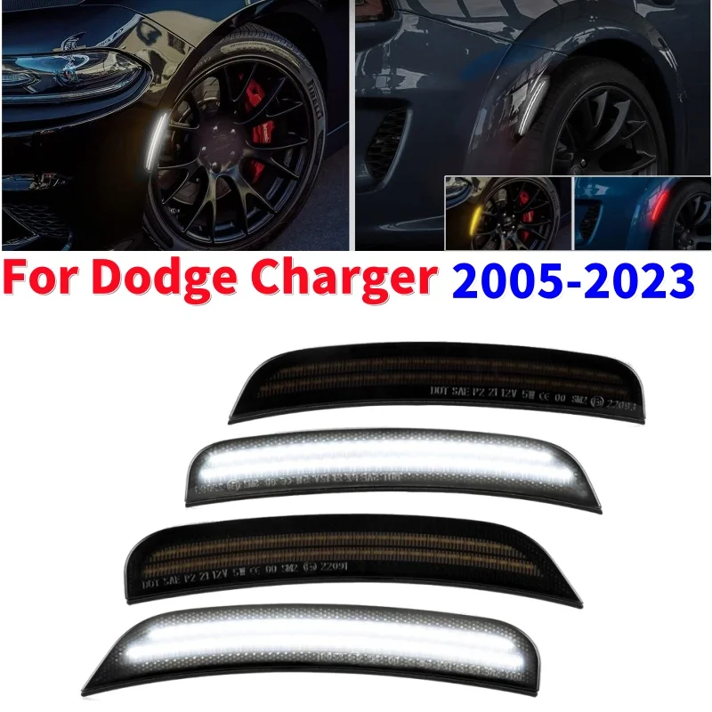 

Передний и задний светодиодный боковой габаритный фонарь автомобиля для Dodge Charger 2015-2023 гг.