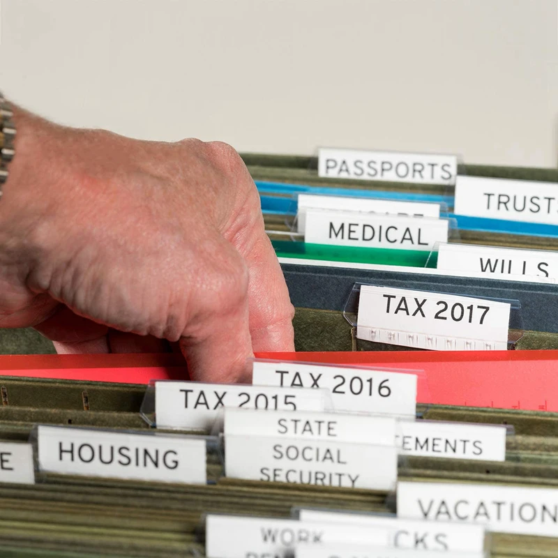 120 Sets 2 Inch Hanging Folder Tabs And Inserts For Quick Identification Of Hanging Files Hanging File Inserts A