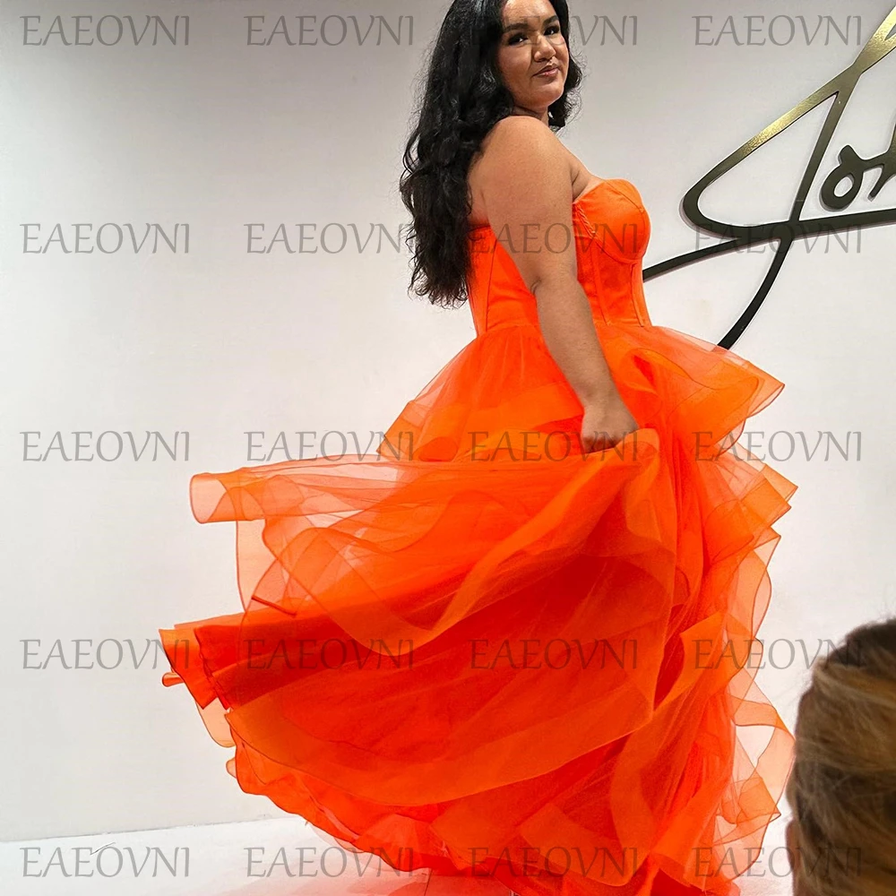 Vestido de malla sin mangas para fiesta de noche, traje Sexy con escote Corazón, Espalda descubierta, volantes, talla grande