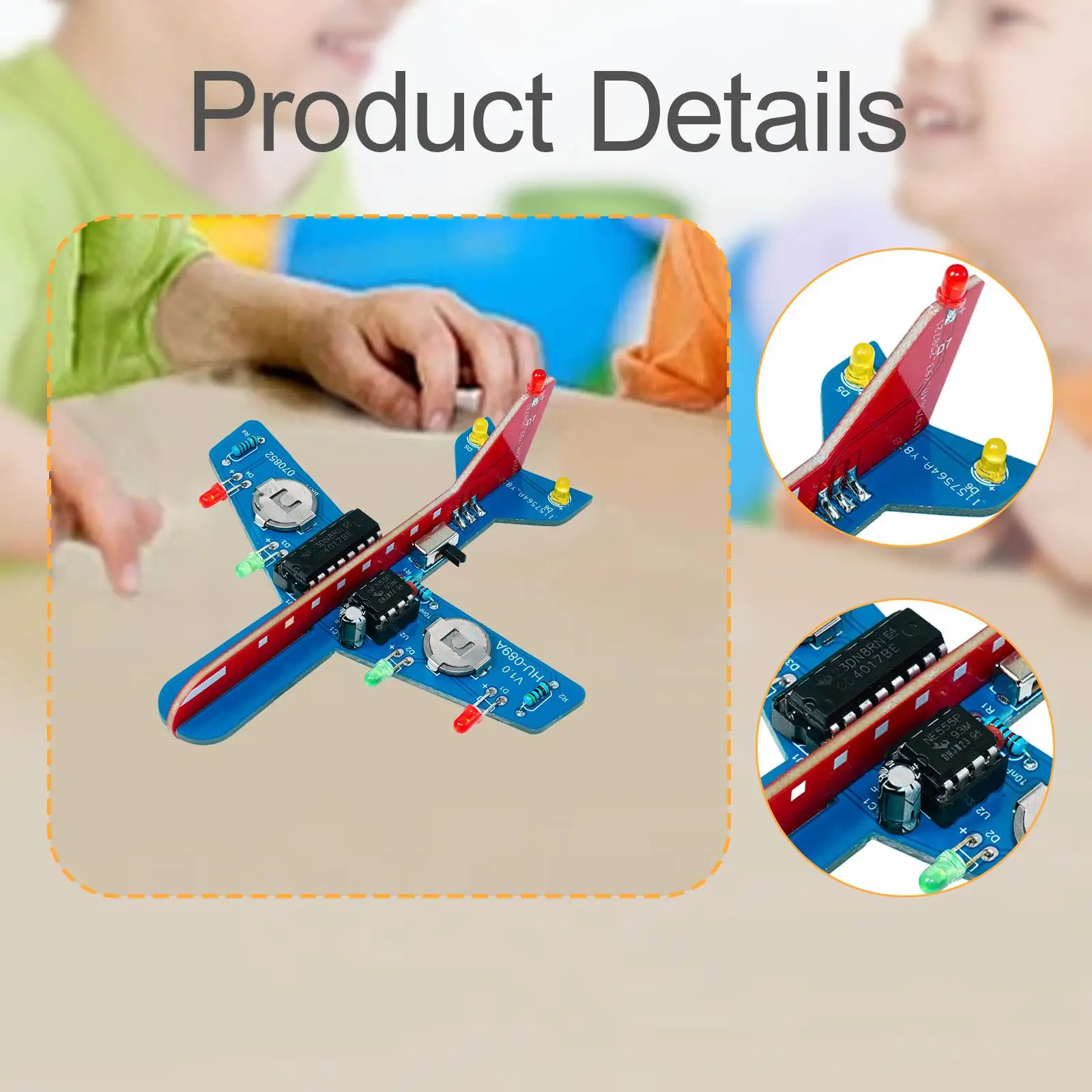 Pratique de soudure électronique de bricolage pour les débutants, Circuit imprimé d'éclairage d'avion