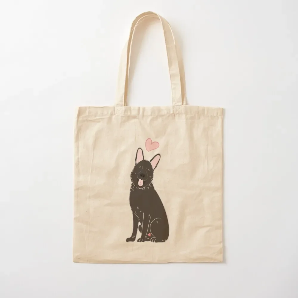 

LOVE Black German Shepherd Tote Bag bags for women Shopper bag Tote Bag