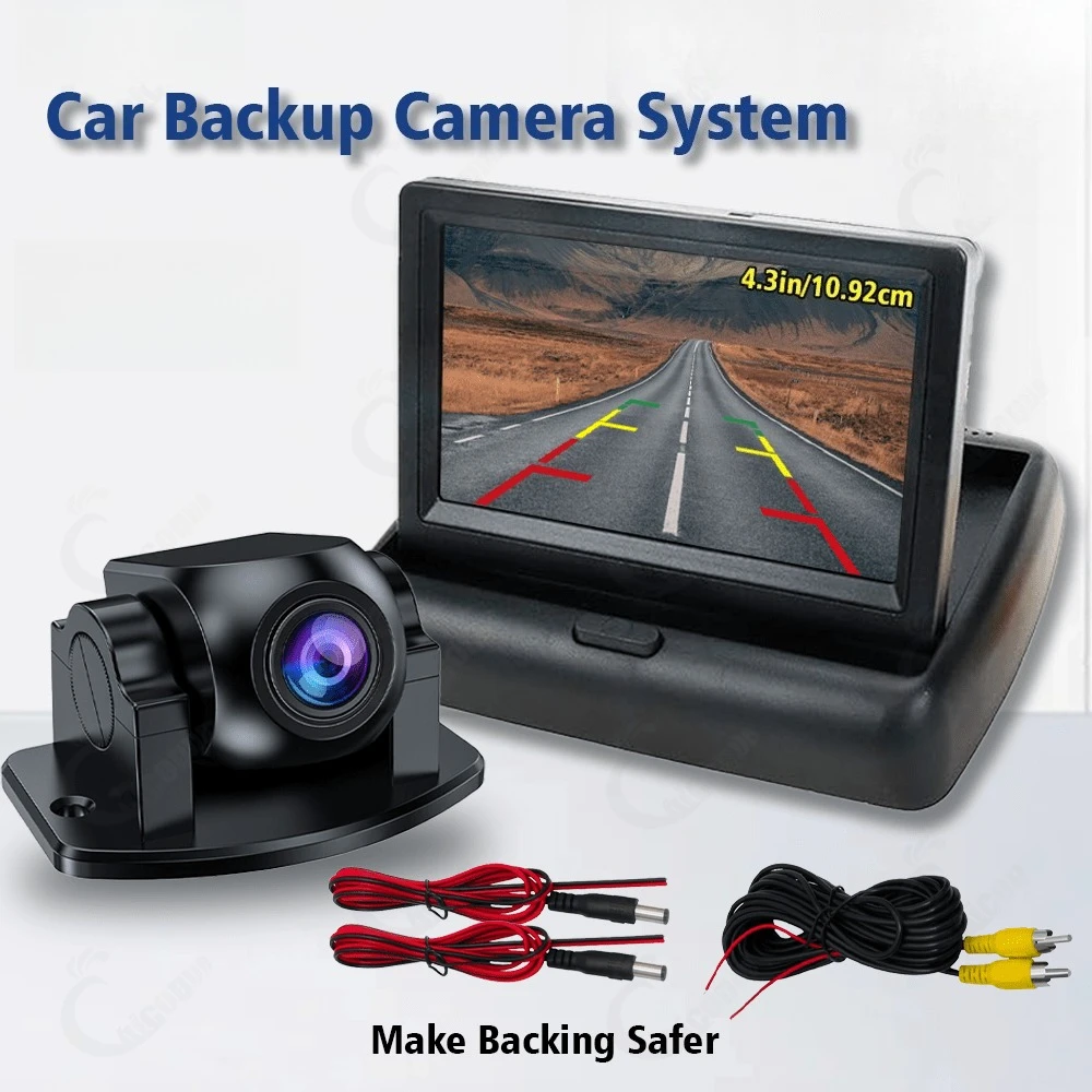 

10.92 cm Folding Display Universal Car Camera - Rear View Monitor with Durable Camera,Exquisite and Compact,Safe and Convenient.