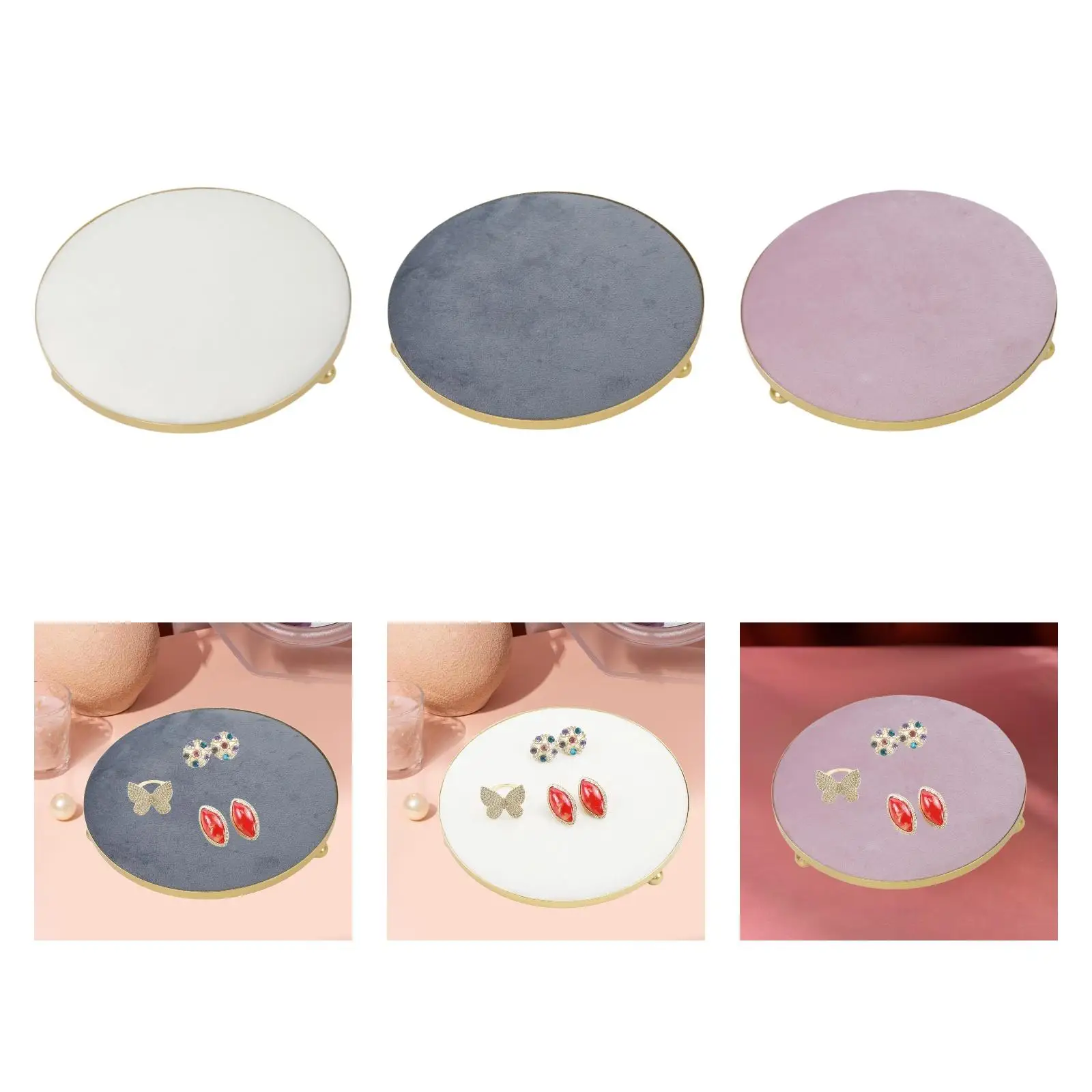

Jewelry Display Tray Earring Display Women Tabletop Multipurpose Bracelet Organizer Storage Stand for Shop Shopping Mall Home