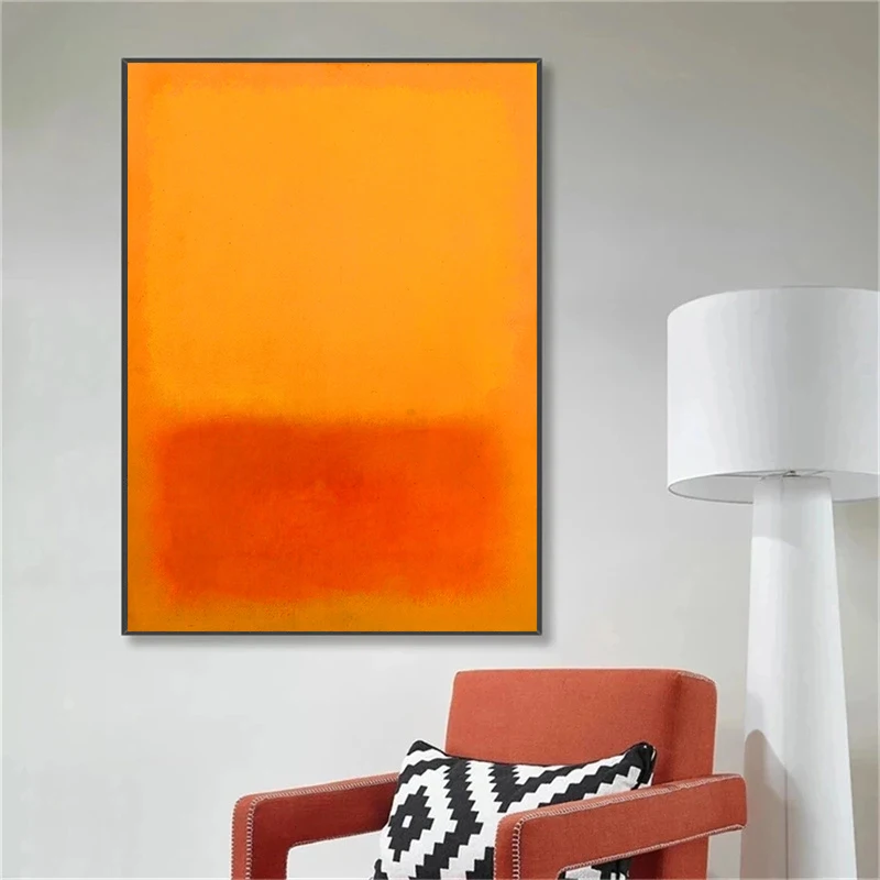 Famous Mark Rothko Colorful Abstract Artwork Poster Canvas Painting Modern Wall Art For Gallery Living Room Home Decoration