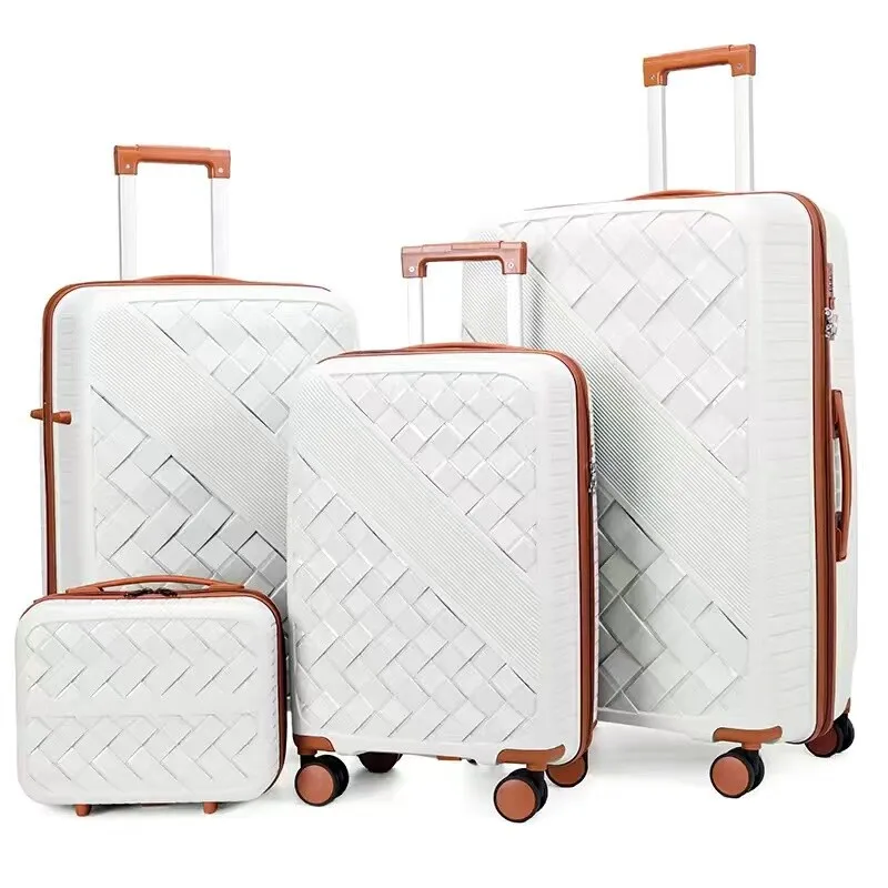 

New 4-Piece Luggage Set Large Spinner Suitcase, Carry On Travel Baggage for Students