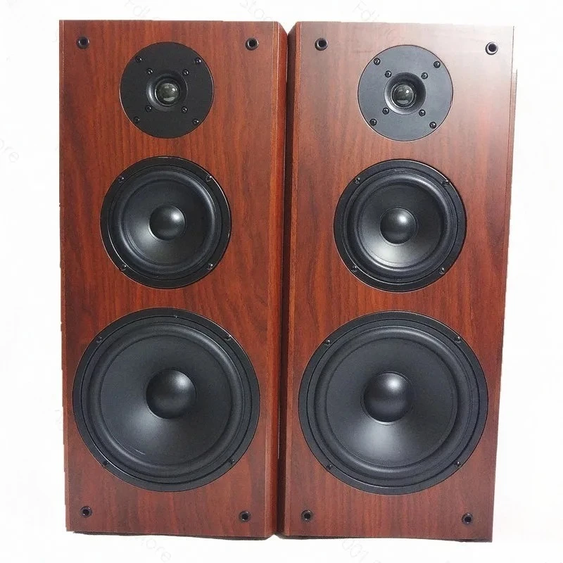 100W 8-Inch speaker three-way frequency high-quality passive low-medium-high wooden speaker home theater HIFI