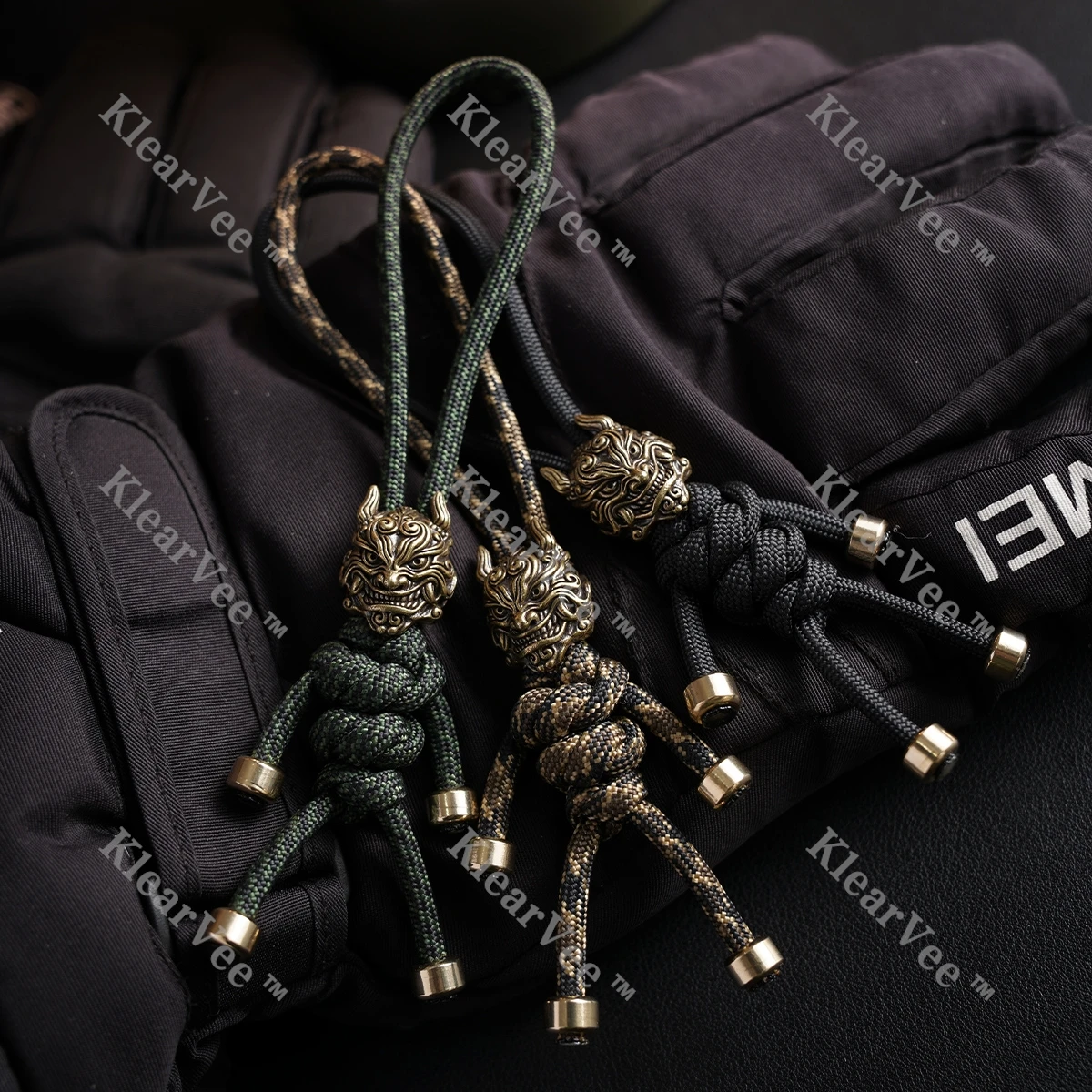 

Klearvee латунный тканый нож из паракорда на заказ изысканный брелок EDC Fidget слайдер кулон уличный рюкзак орнамент