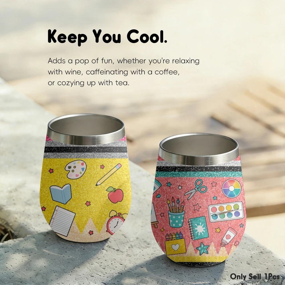 School Career Collage Vacuum Flasks 12oz Insulated Stainless Steel Mug with Lid Double Wall Vacuum Drink Cup Travel Tumbler
