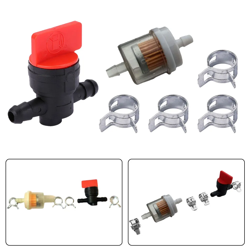 

Garden Tools Gasoline Tap Oil Faucet Petrol 6pcs/set Diesel Shut-off Valve Diesel Taps Gasoline Tap Filter New