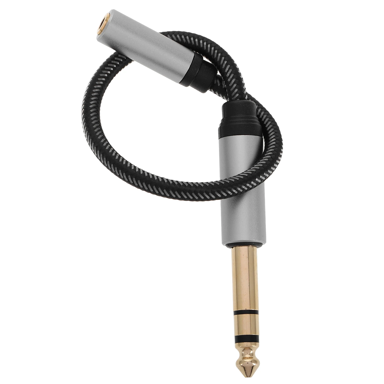 

6.35Mm To 3.5Mm Headphone Extension Audio Auxiliary Adapter For Phones Tablets Computers Durable Clear Sound Replacement Cable