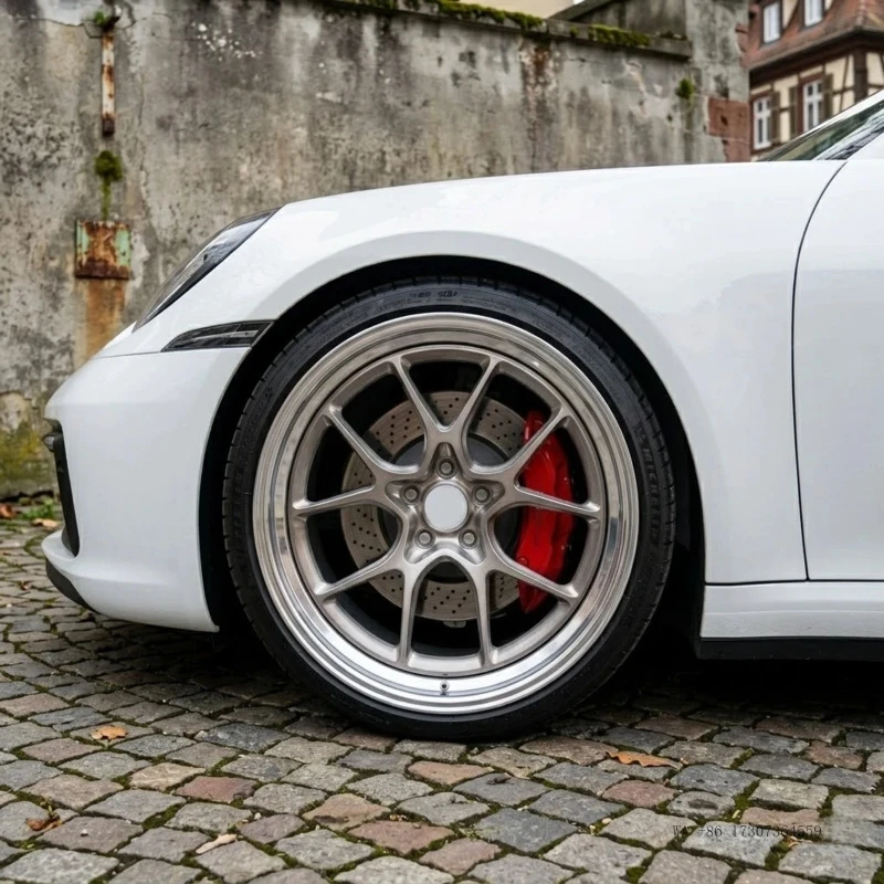 Bku Forged 2 Piece Wheel for Porsche 911 992  Carrera S GTS Turbo 718 Cayman GTS GT4 Wheels 19 20 Inch 5X130 Custom Alloy Wheel
