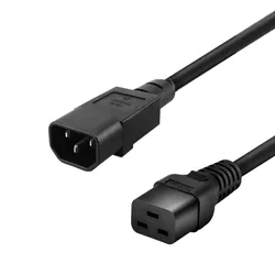 C14-C19 Server Power Extension Cables C14 To C19 PDU US 14A WG 2.5 Cable 0.5m 1m 1.8m 3m 5m