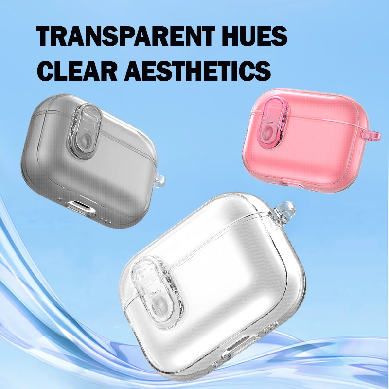 

Чехол LeReach для Apple AirPods 3 Pro, прозрачный, кристально чистый, гибкий, из ТПУ, защитный чехол для наушников AirPods 4
