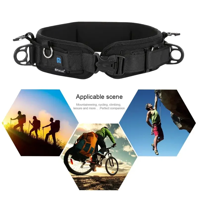 Camera Waist Belt Multi-functional Bundle Waistband Strap Belt With Hook Photography Belt Backpack Belt For SLR/DSLR