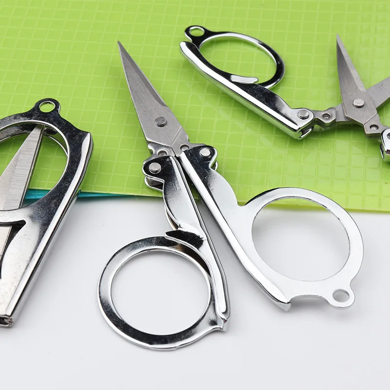 Portátil de aço inoxidável Folding Scissors, Viagem Bordados Corte Tailor, Sharp Emergency Scissors, Art Products