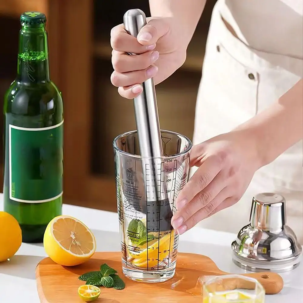 Stainless Steel Ice Cocktail Crushed Cocktail Popsicle Mash Juice Stick Ice Hammer Bar Tool Lemon Hammer Press