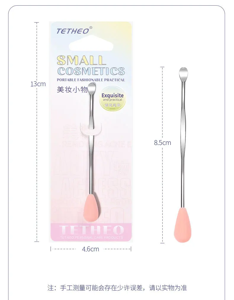 1Pc Earpick Ear Wax Cleaning Tools Remover Cleaner Health Care Tools Stainless Steel Silver Earpick Wax Ear Pick Handle Design
