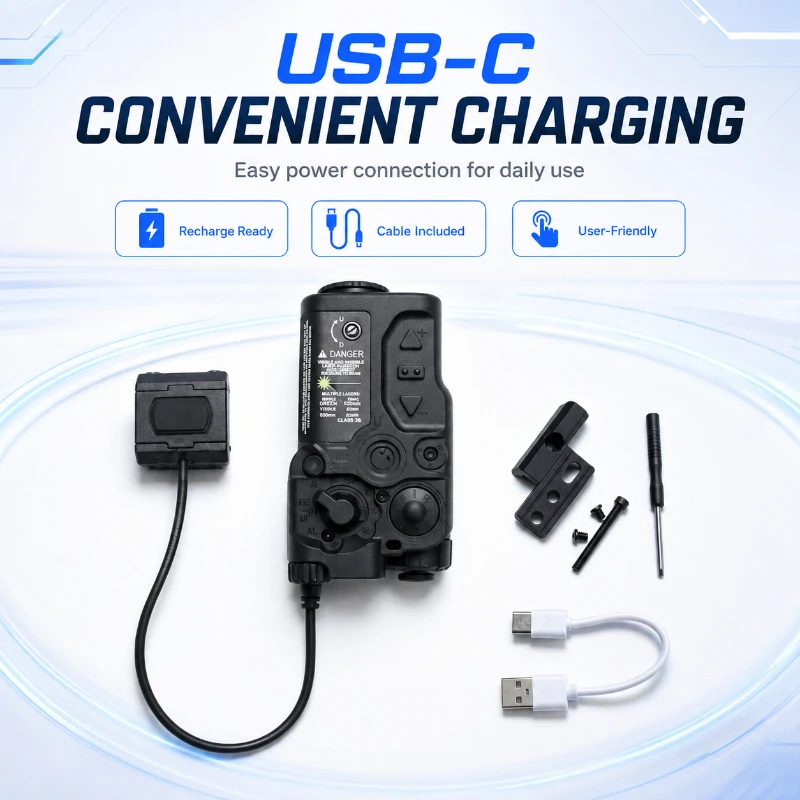 Nylon Storage Box Adjustable Alignment Indicator Assembly With Remote Switch Mount Base And Complete Fitting Parts
